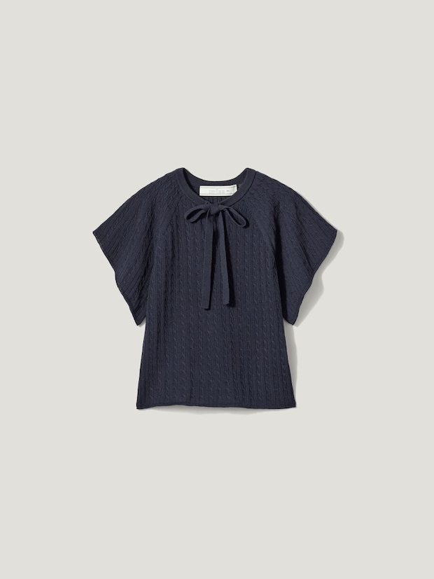 GUのケーブルニットリボンプルオーバーby rokh