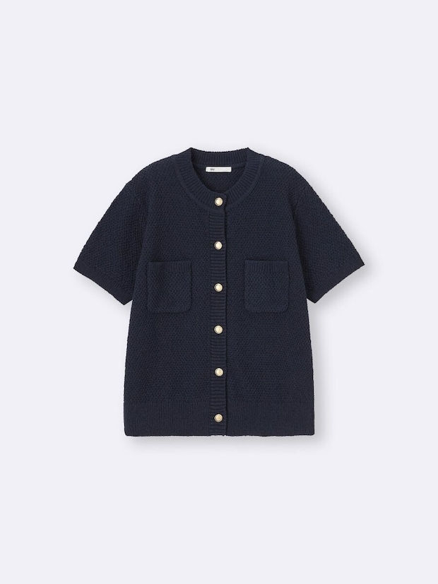 GUのメタルボタンカーディガン