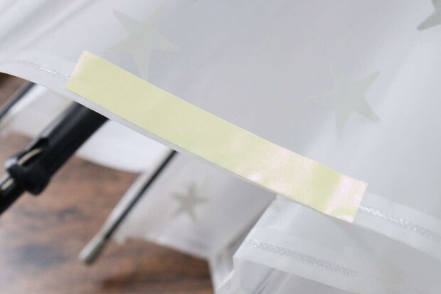 貼って洗える反射ラベル（パステル・オーロラ系）　貼り付け