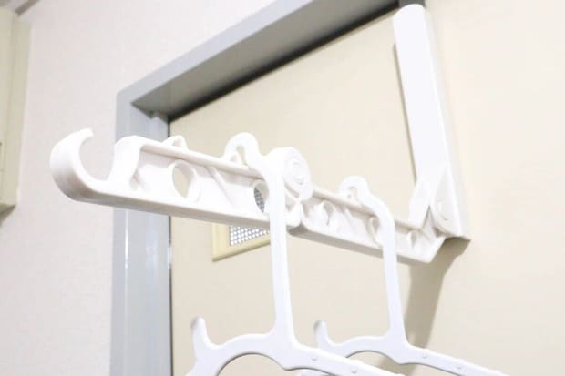 ダイソー　折り畳み式物干しラック　使用例