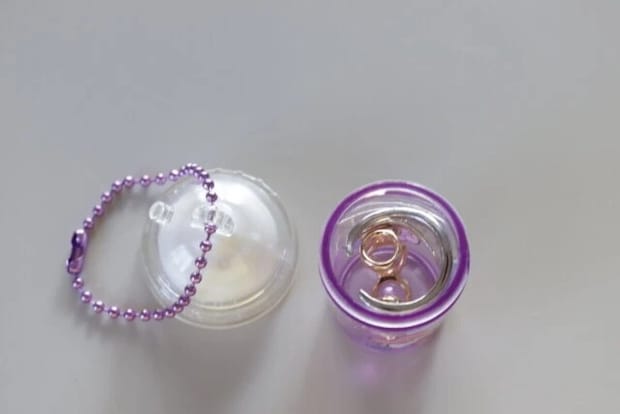 ダイソー　フラッペキーホルダー ベリー　使用例