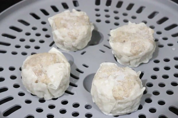 ダイソーのシリコーン蒸し器の使用例