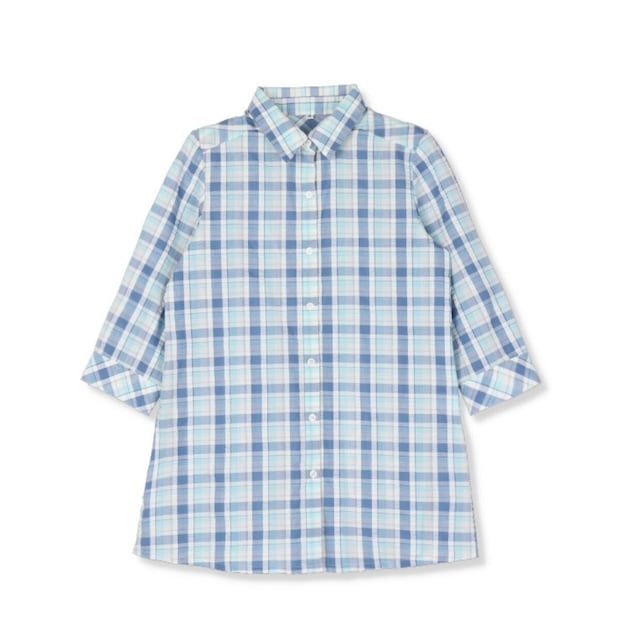 2026しまむら春夏ブルーチュニックブラウス