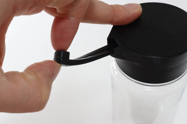 ドリンクボトル（黒、収納取っ手付）550mL　取っ手