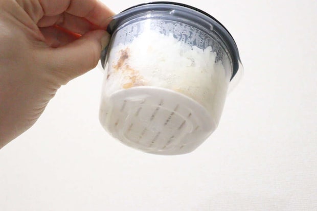 すのこ付きごはん容器　加熱後