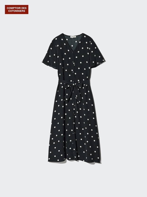 ユニクロのレーヨンロングワンピース