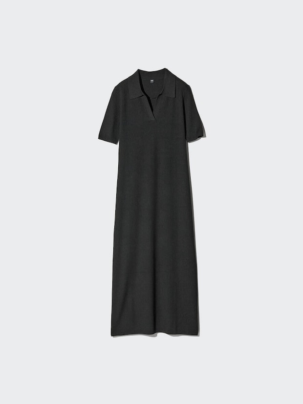 ユニクロのウォッシャブルスキッパーポロワンピース