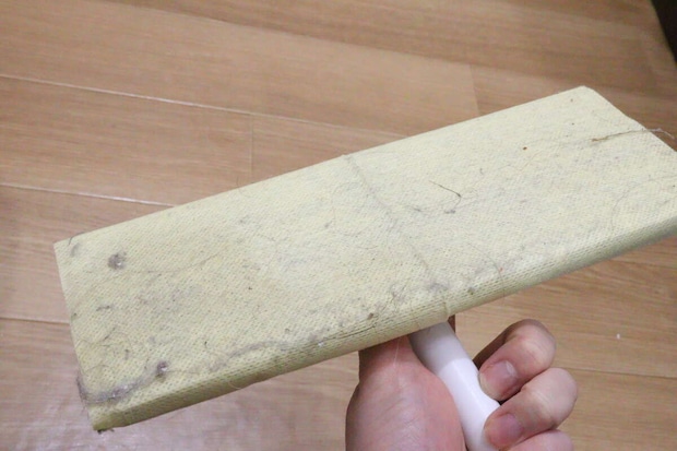 ダイソー　化学ぞうきん からっぷきん　使用例　ワイパー　フローリング