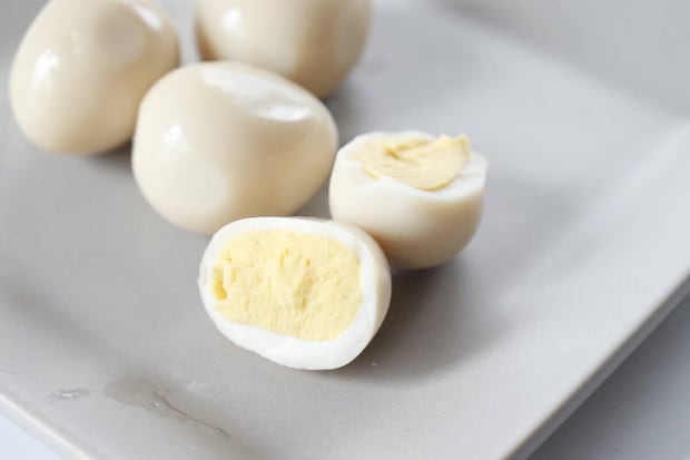 うずらのたまご うま塩だれ味　断面