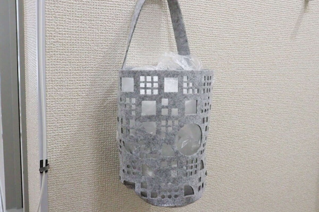 レジ袋ストッカー　使用例