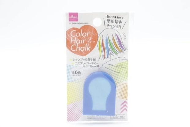 ダイソーのカラーヘアチョークのパッケージ