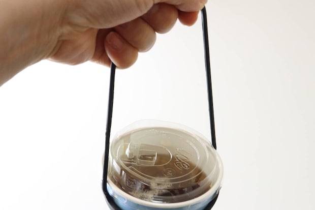セリア　シリコンドリンクカップホルダー　持ち手