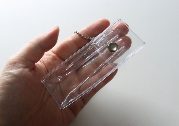 セリアで見つけて即買いでした！「ありそうでなかったクリアタイプ」「バッグチャームみたい」
