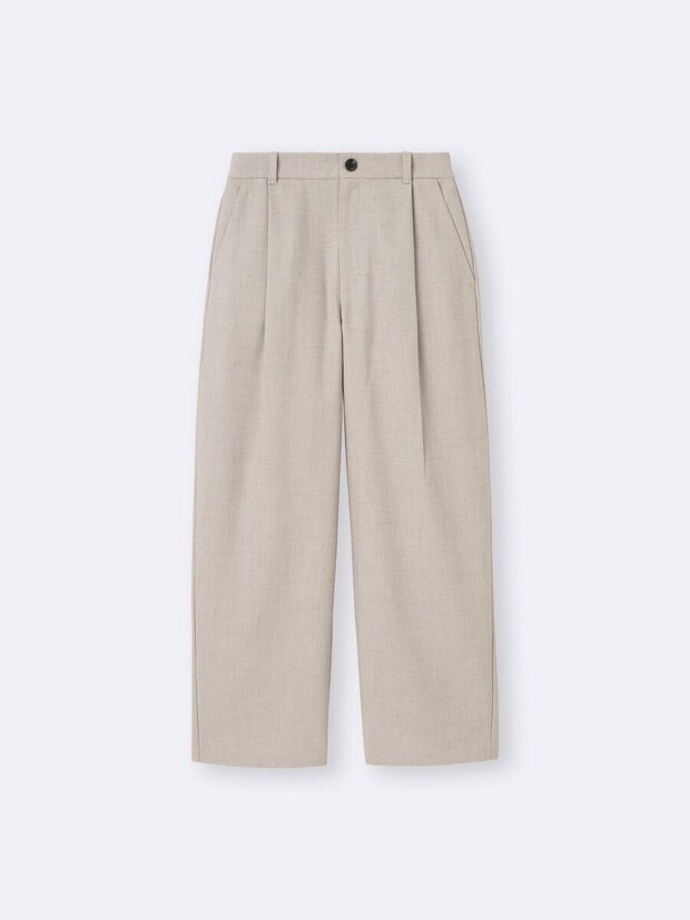 GUのワイドテーパードアンクルパンツ