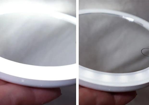 ダイソー　LED ミラー ハンドタイプ　光量