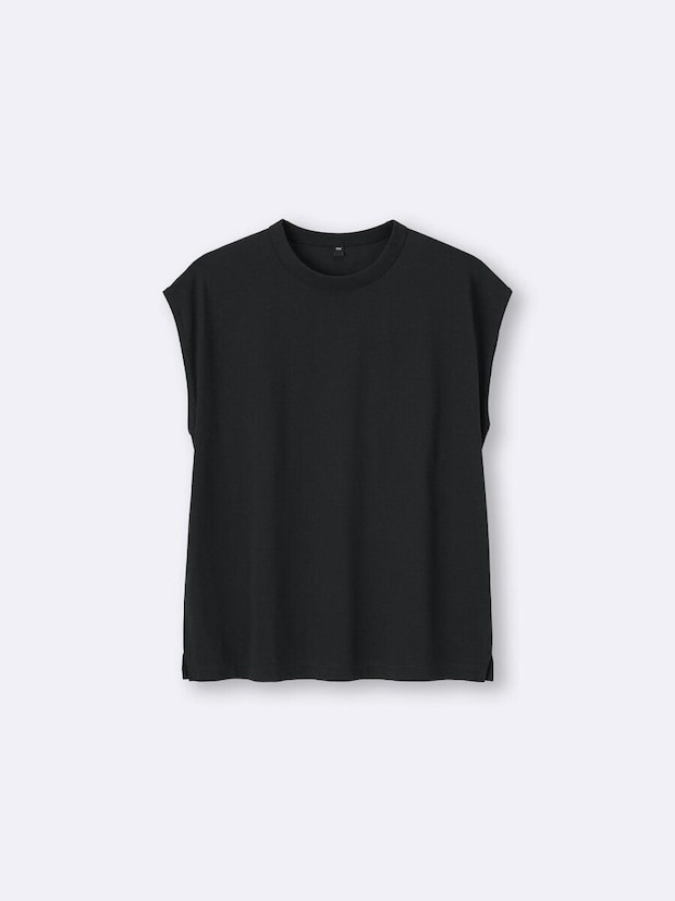 GUのドライボクシースリーブレスT
