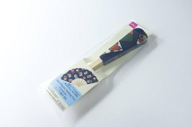 ダイソーミニプラ扇子花札110円