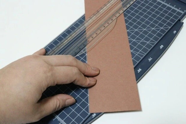ダイソー　ペーパーカッター（分度器付）　使用例