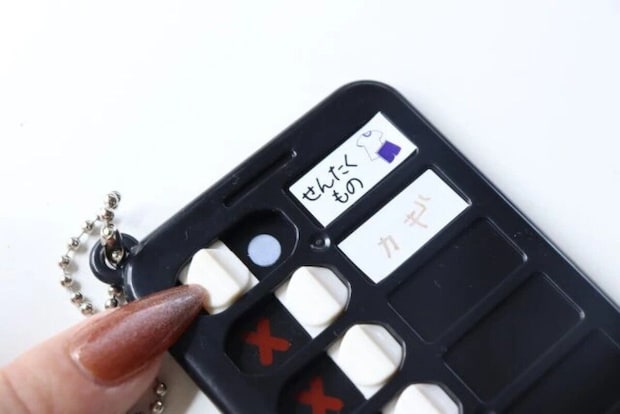 ダイソー　キーホルダー（チェッカー）　使用例