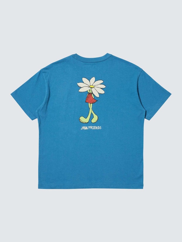 ユニクロUT×ZO＆FRIENDSブルーT背面