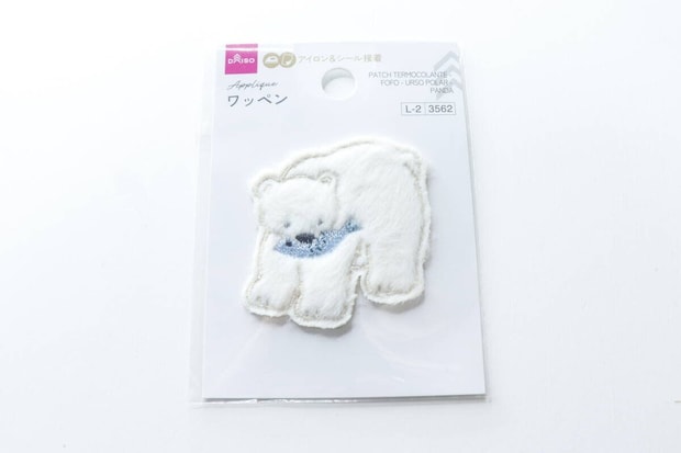 ワッペン(ふわふわ、しろくま、ぱんだ) パッケージ ワッペン(ふわふわ、しろくま、ぱんだ) パッケージ