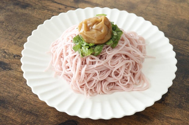 ダイソー 讃岐の梅そうめん ダイソーの讃岐の梅そうめんのビジュアル