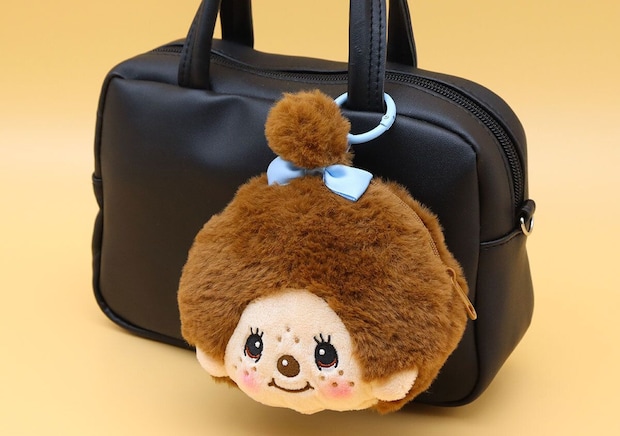 チャーム付き sweet付録モンチッチちゃんぬいぐるみポーチチャーム付き