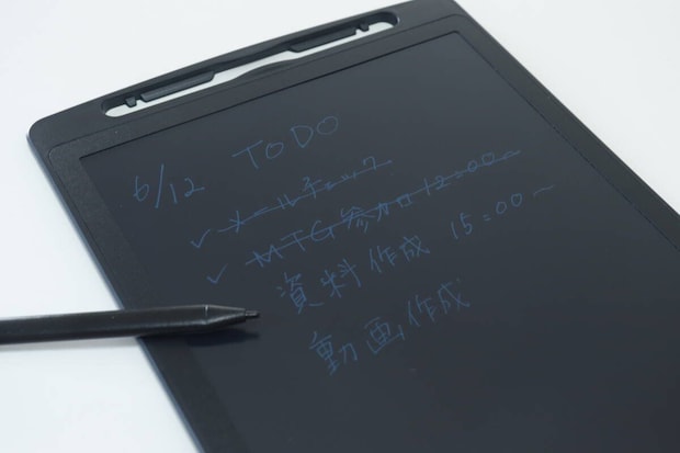 ダイソーの電子メモパット（10.5インチ）の使用例