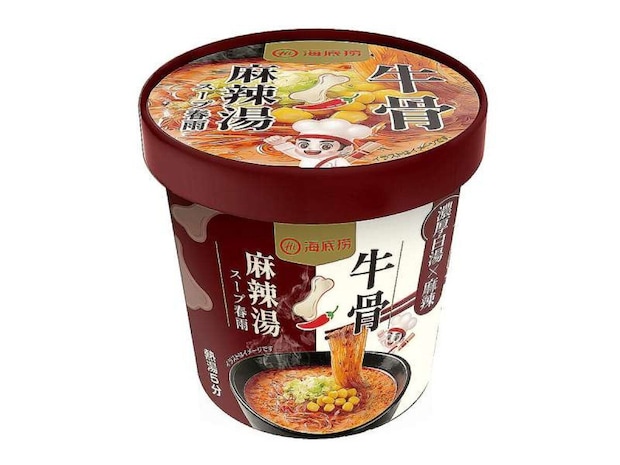 セブンイレブンの海底撈 牛骨麻辣湯スープ春雨