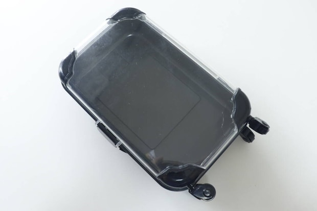 ミニキャリーケース型小物入れ（黒、白、紫）
