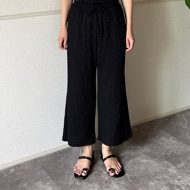 GU シャーリングアンクルパンツ GU シャーリングアンクルパンツ 正面全身着用