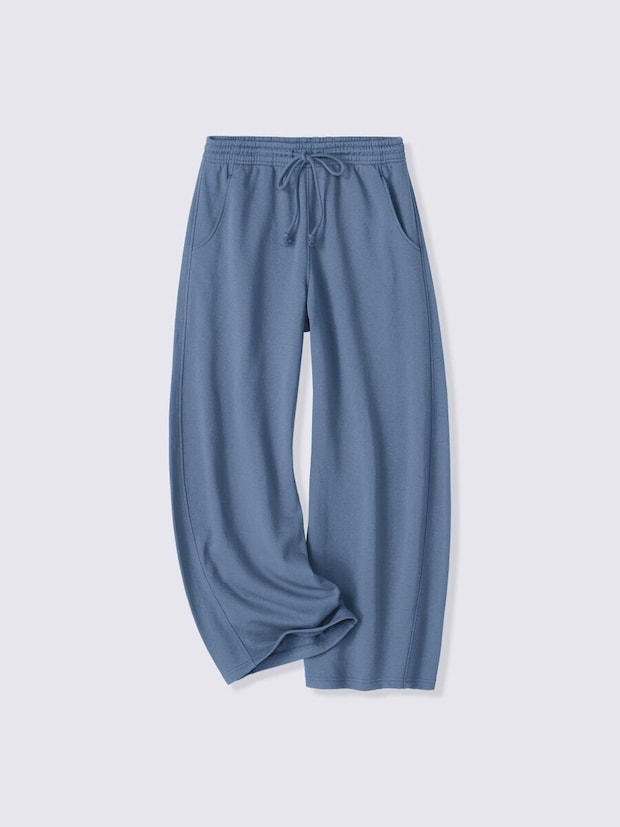青いスウェット3Dバレルパンツ 青いスウェット3Dバレルパンツ