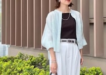 夏の羽織りは「シアーシャツ」が断トツで活躍♡さらっと着るだけで旬顔！大人の爽やかコーデ5選