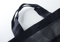 100均で買っとくと便利だよ！大容量×高コスパ！収納代わりにも便利な黒メッシュバッグ