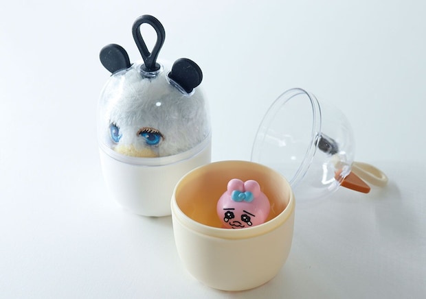 アニマルケースにぬいぐるみとミニフィギュアを入れた様子 アニマルケースにぬいぐるみとミニフィギュアを入れた様子