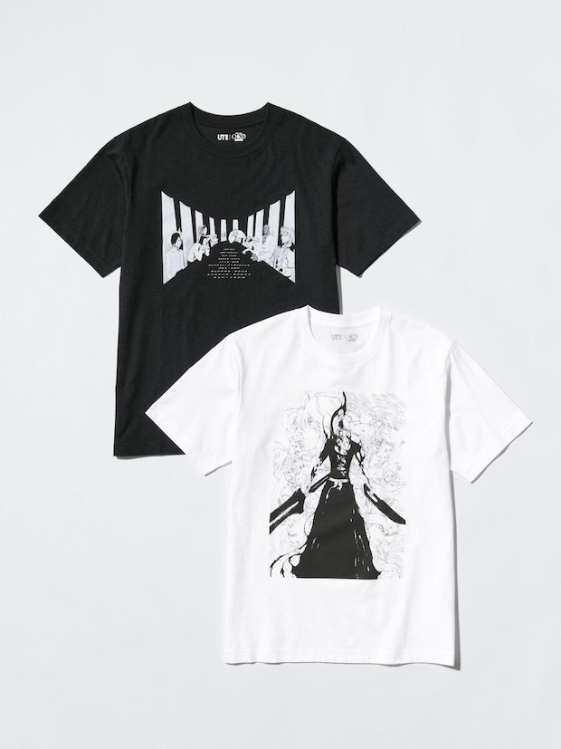 黒と白のBLEACHコラボTシャツ2枚 黒と白のBLEACHコラボTシャツ2枚