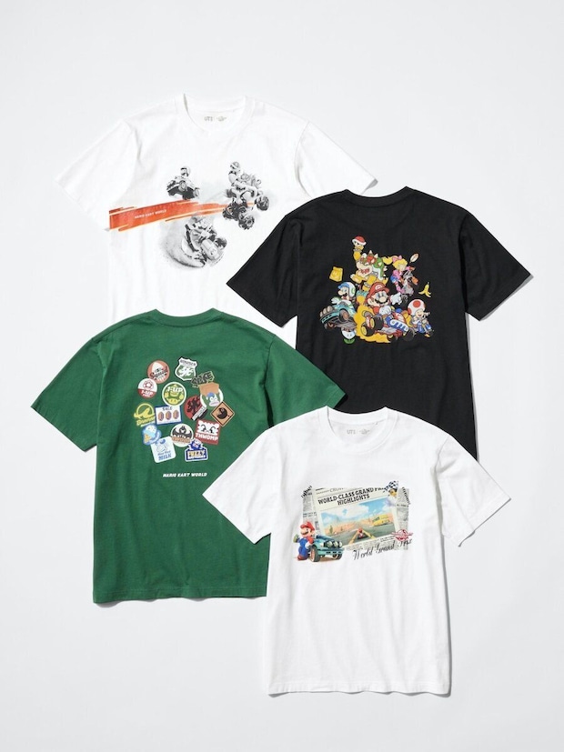マリオカートワールドのコラボTシャツ4枚