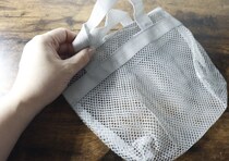 100円ならもう他所で買う気起きない！水はけが良くて助かる～！メッシュバッグ