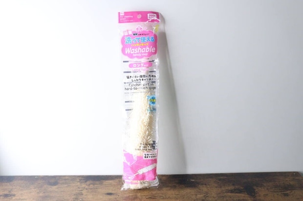 ダイソー洗って使えるハンディモップのパッケージ全体 ダイソー洗って使えるハンディモップのパッケージ全体