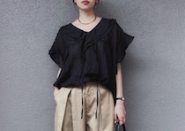 シンプルコーデは黒ブラウスで上品に♡夏のおしゃれを一気に格上げ！お手本着こなし5style