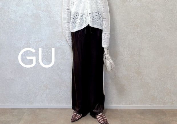 アラフォーが頼れるGUのサテンパンツ♡楽ちんなのに高見えする着こなし術