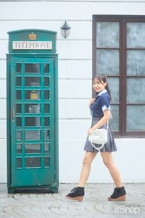透明感たっぷりなスクールガール風の愛されムードが漂うプレッピーに♡