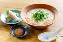 長芋のベトナム風スープ／きゅうりとかにかまの生春巻き