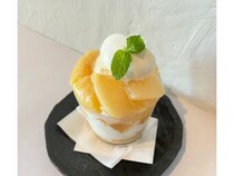 【宮城県仙台市】仙台・青葉区のカフェ「COFFEE TO abcb」で旬の桃を味わうプチパフェを期間限定提供