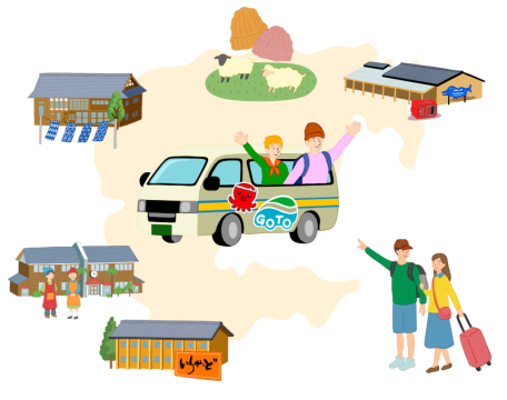 【予約型乗り合いバス】「SmartGOTO」で新たな観光の足に！