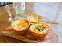 【岡山県岡山市】プレヴナンが地酒と地元食材を組み合わせた「酒粕入り濃厚ミニキッシュ」を発売