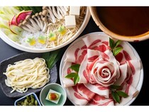 【兵庫県丹波篠山市】「tanoshic resort 西紀荘」に、ぼたん鍋食べ放題プランが登場！1日3組限定で提供
