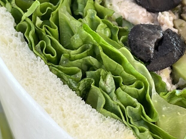 ツナアボガドバジルのサンドイッチ1-3-7