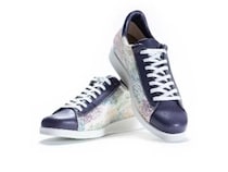 着物をアップサイクルした本革スニーカー「和魂」誕生！セミオーダーで自分好みに