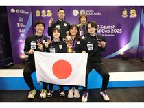 世界トップレベルの選手が集うスカッシュのワールドカップで、日本が銅メダルを獲得！